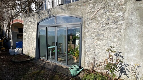 Studio, vue panoramique Belledonne, grand jardin calme - La Tronche/Grenoble