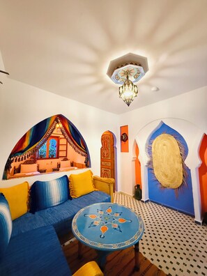Superior Twin Room, Non Smoking, Housekeeping | Living area - Casa Blue Star (Chefchaouen)