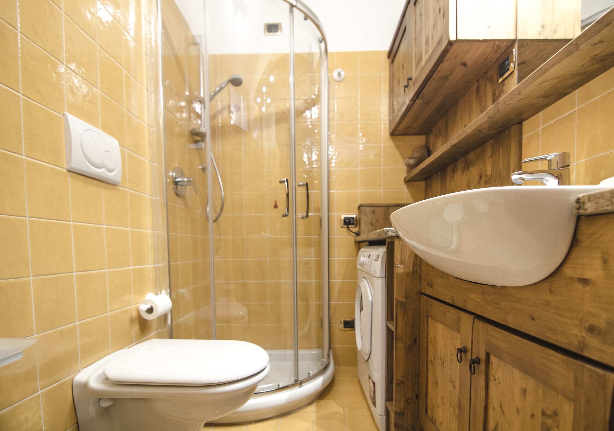Ducha, secador de pelo, bidé y toallas
