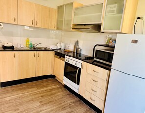 Private kitchen - Studio Room 1, Attached Bathroom, AC, Parking (Bulimba)