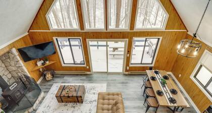Chalet-view Home w/ Fire Pit & Deck in Clifton Twp