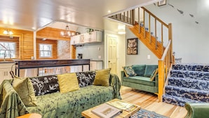 House (3 Bedrooms) | Interior - Pool, Beach & Lake Access: Poconos Cabin Escape! (Tobyhanna)