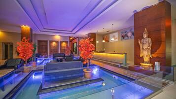 Couples treatment rooms, Turkish bath, body treatments, facials