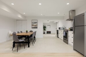 Fridge, microwave, oven, stovetop - “Bright, cozy 2‑bedroom basement suite in a quiet, family‑friendly area. Near Langley Events Centre and close to Willoughby Town Centre, Willowbrook, Costco, Walmart, cafés, parks, and Hwy 1 for easy travel across the Lower Mainland. (Langley Township)