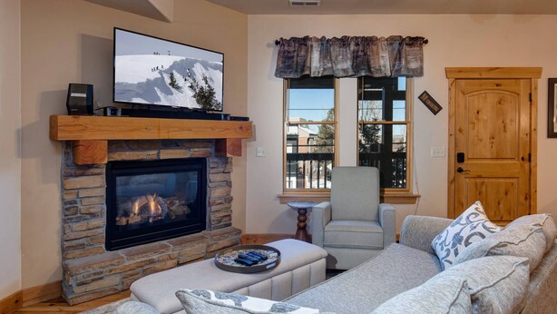 Unclassified image, 1 of 53, button - Moose Mgmt at Moose Lodge 9: King Beds, Hot Tub, Walk to Skiing (Park City)