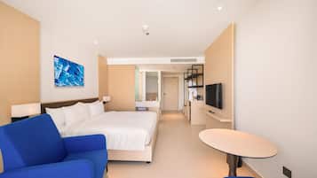 Chambre Deluxe, balcon, vue plage