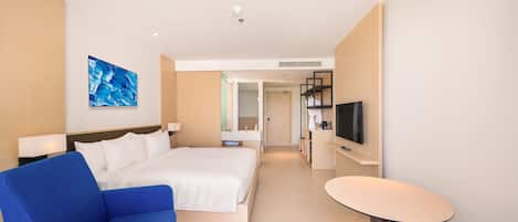 Deluxe Room, Balcony, Beach View | Premium bedding, free minibar items, individually decorated