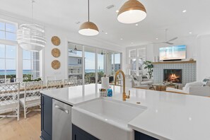 Interior - The Palm 30a Opulent 7bdrm home Steps from the Beach. Golf cart, heated pool. (Inlet Beach)