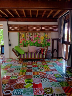 Maison, 2 chambres, fumeur, piscine privée | Intérieur