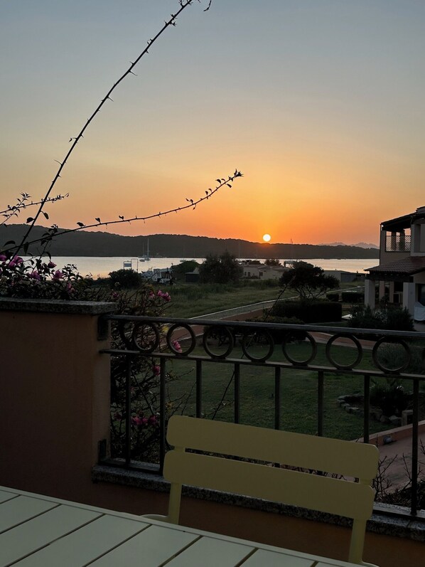 One of many beautiful sunsets from our balcony