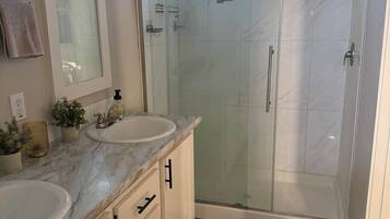 Shower, toilet paper