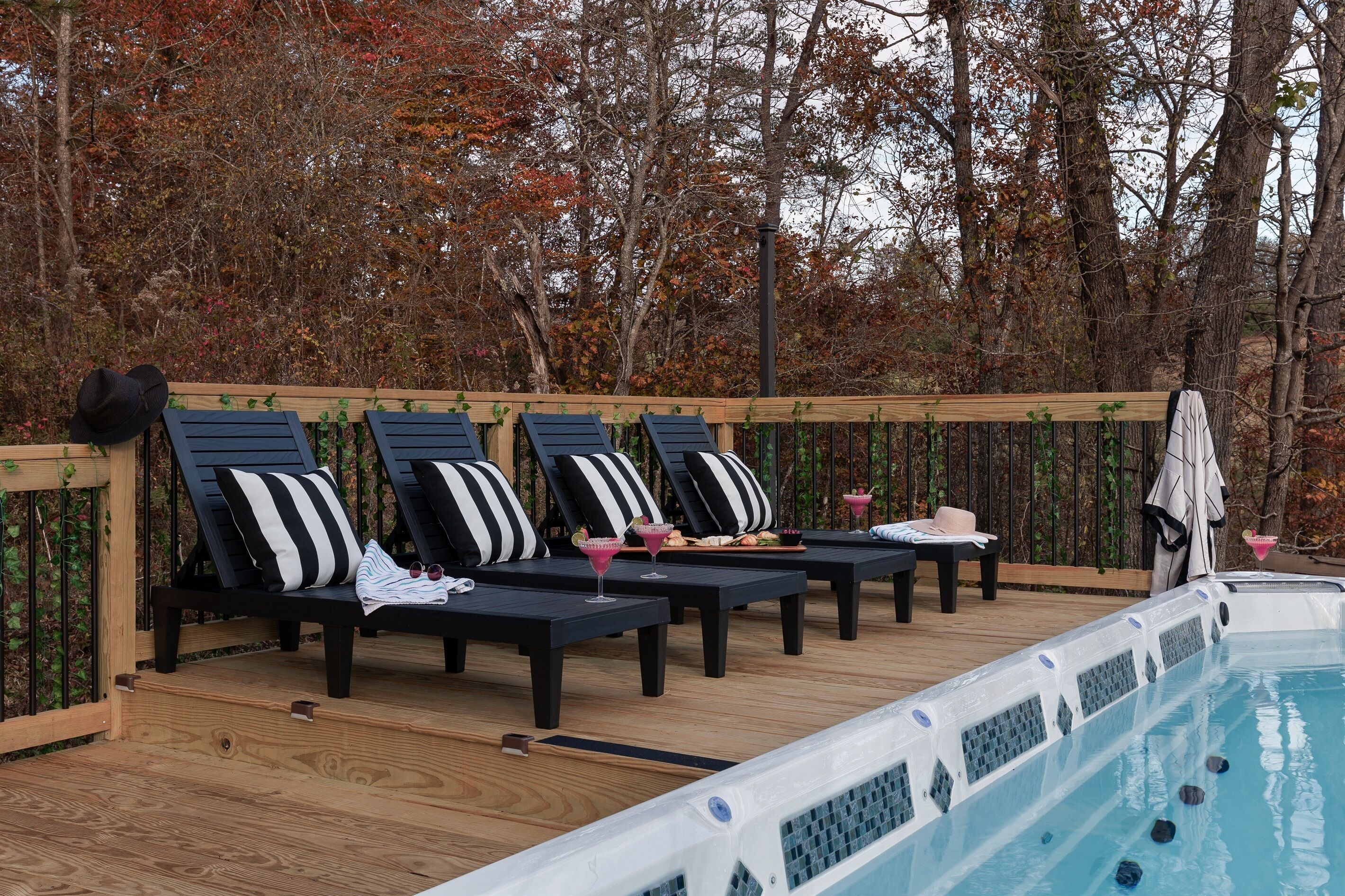 Una piscina riscaldata