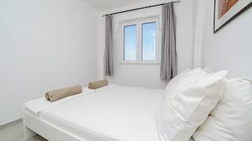 شقة - بشرفة - بمنظر للبحر | ستائر تعتيم ومكواة/لوح كي وواي فاي مجانًا