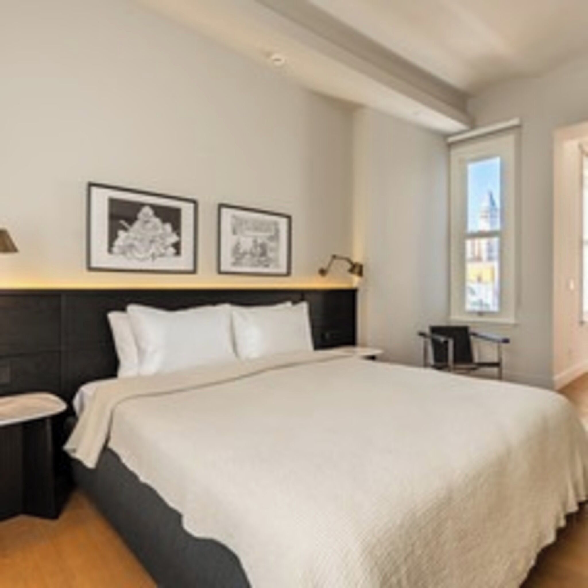 Egyptian cotton sheets, premium bedding, memory-foam beds, free minibar