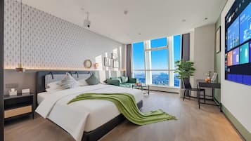 Habitació doble clàssica, vistes a la ciutat | Roba de llit d'alta qualitat i decoració individual