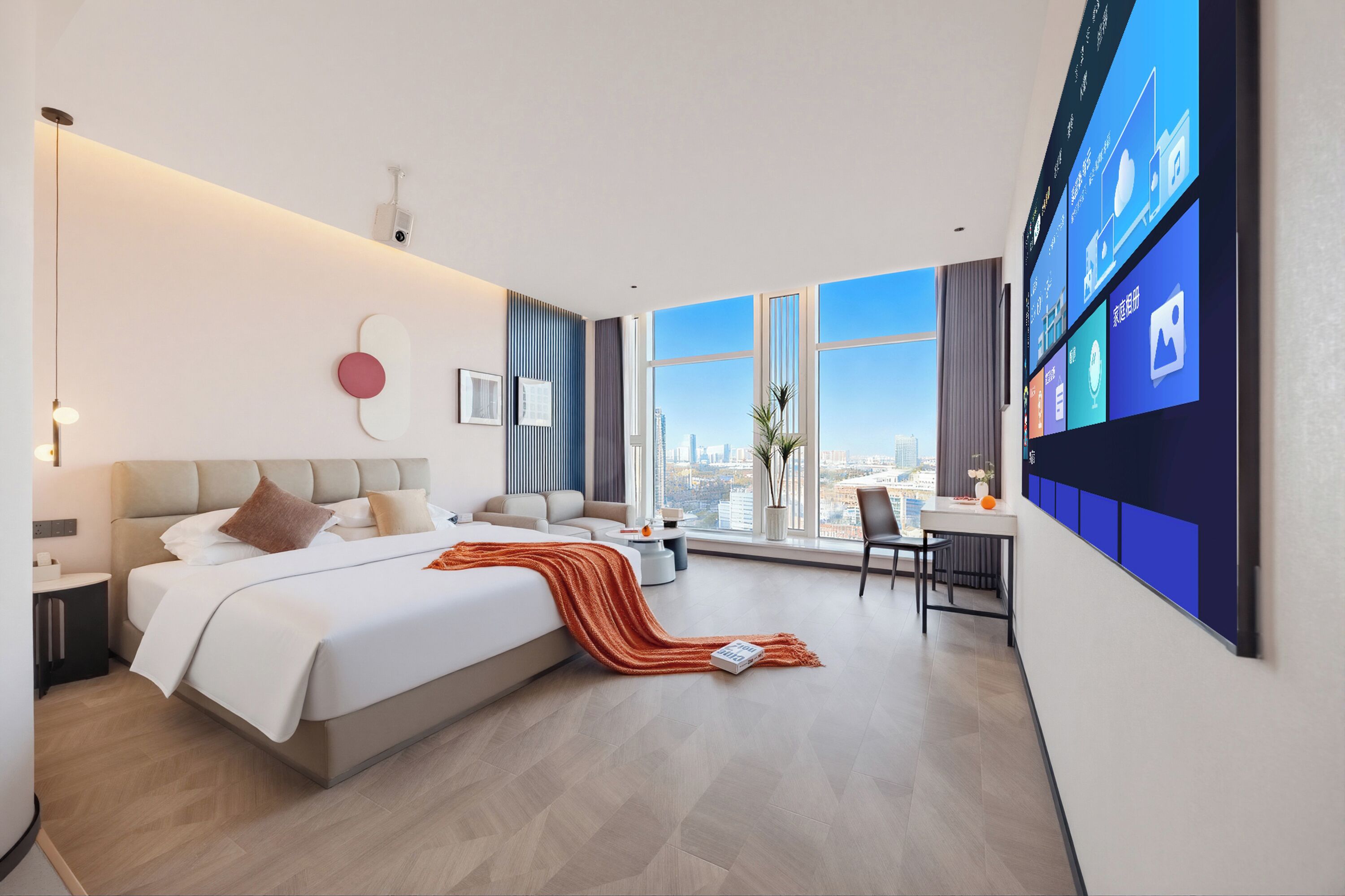 Premium bedding, individually decorated, individually furnished, desk