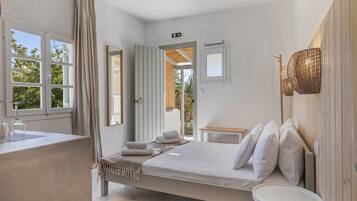 Chambre Double, vue jardin | Fer et planche Ă repasser, Wi-Fi gratuit