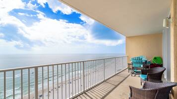 Classic Condo, 3 Bedrooms, Pool Access, Beach View | Balcony view