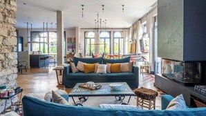 Living area - Villa Campestra avec piscine, terrasses et jardin (Cannes)