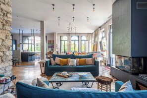 Living area - Villa Campestra avec piscine, terrasses et jardin (Cannes)