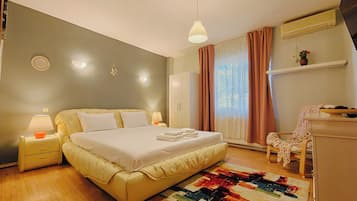 Premium bedding, down duvets, individually decorated