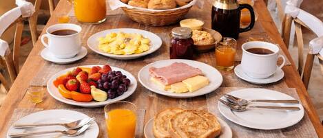 Daily cooked-to-order breakfast for a fee