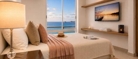 2 bedrooms, bed sheets