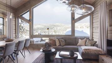 Televisie en een open haard