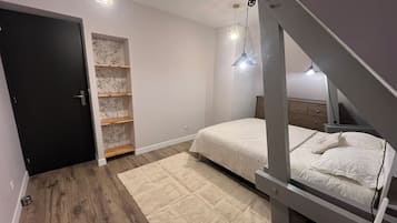 Desk, iron/ironing board, travel crib, free WiFi