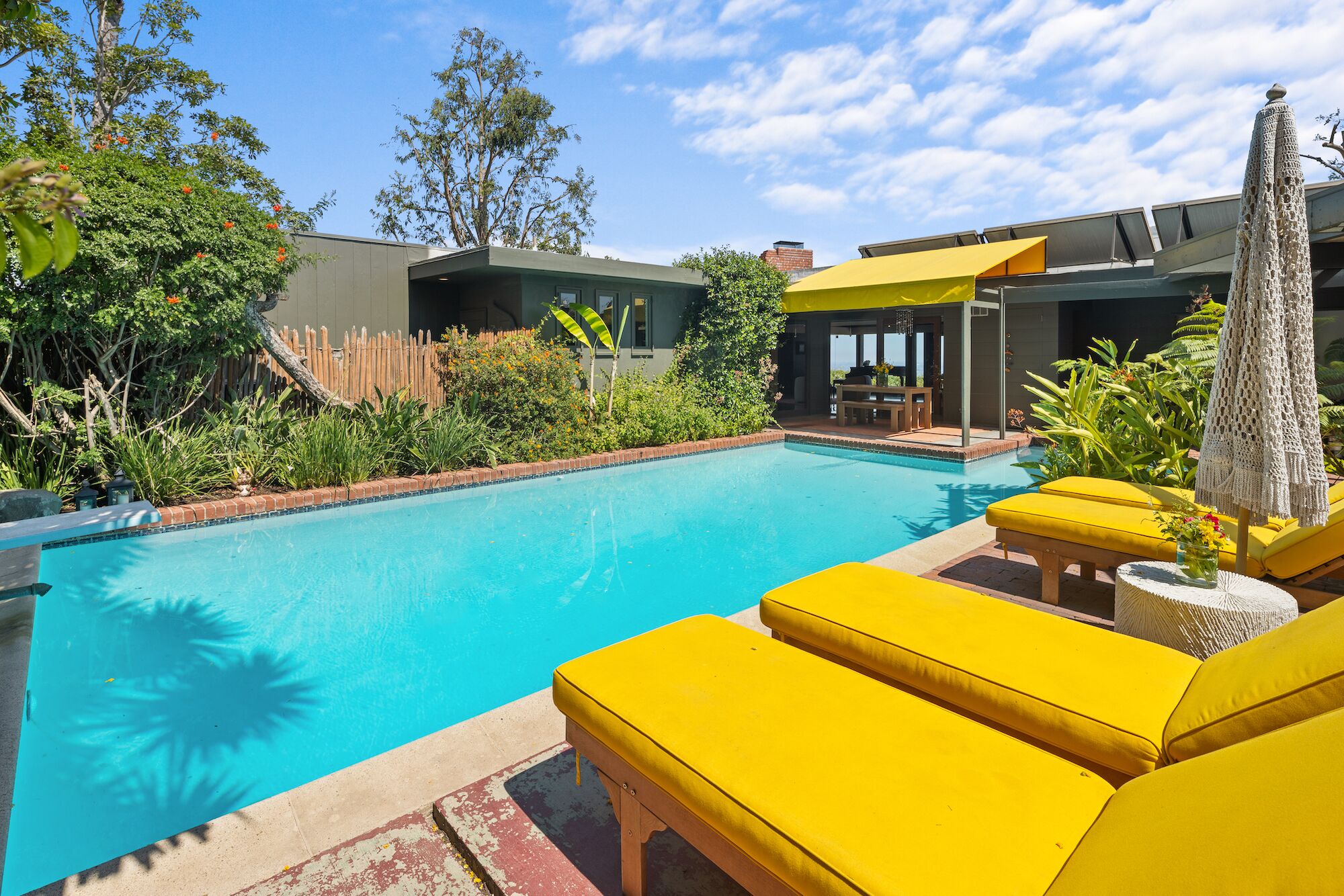 Piscine extérieure, piscine chauffée