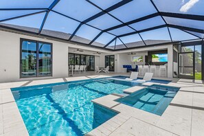 A heated pool - Cape Escape | Hot Tub | Heated Pool | Game Room (Cape Coral)