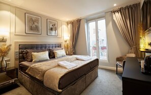 Deluxe appartement, 1 queensize bed | Een kluis op de kamer, gratis wifi