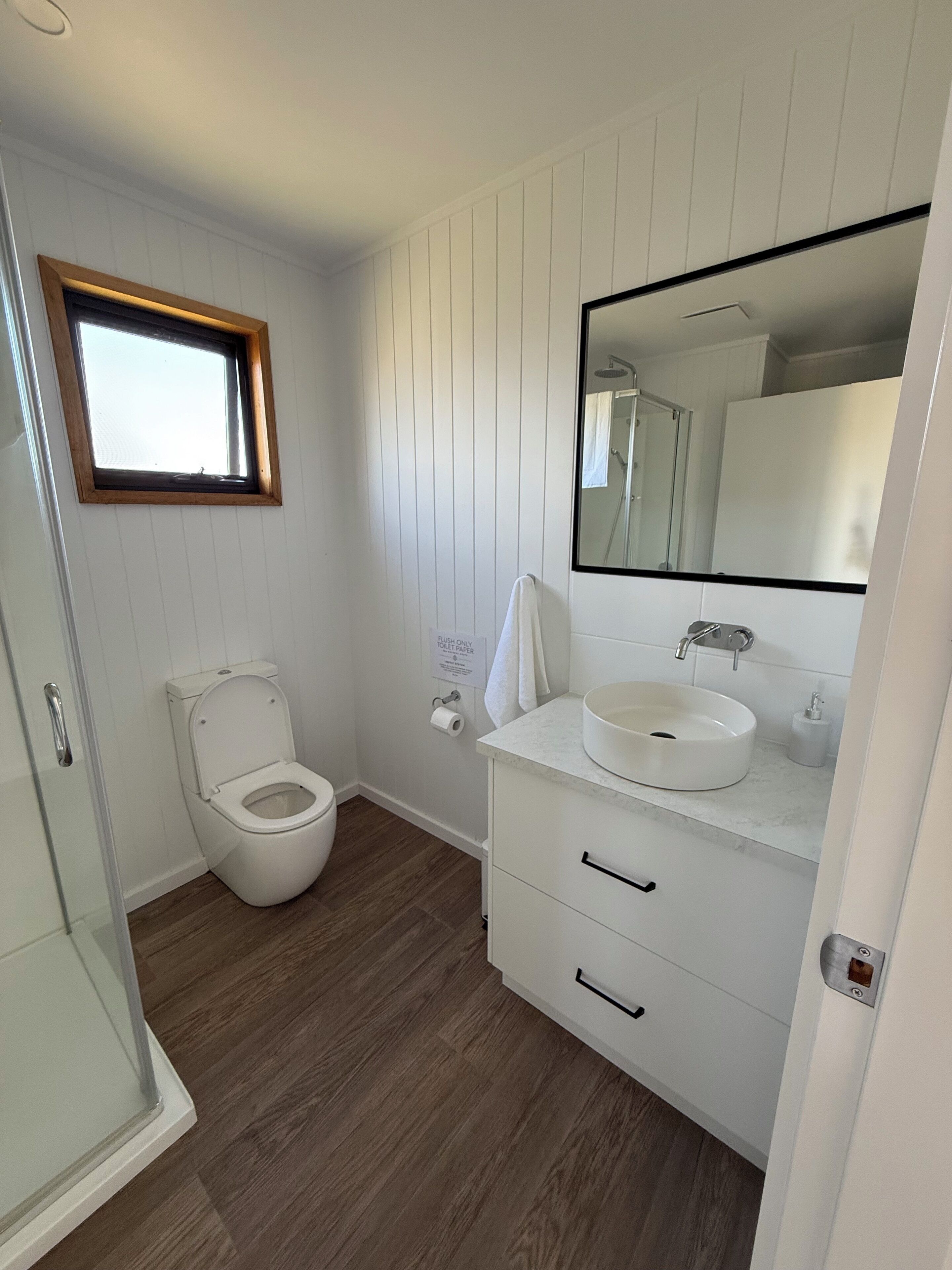 Towels, soap, toilet paper