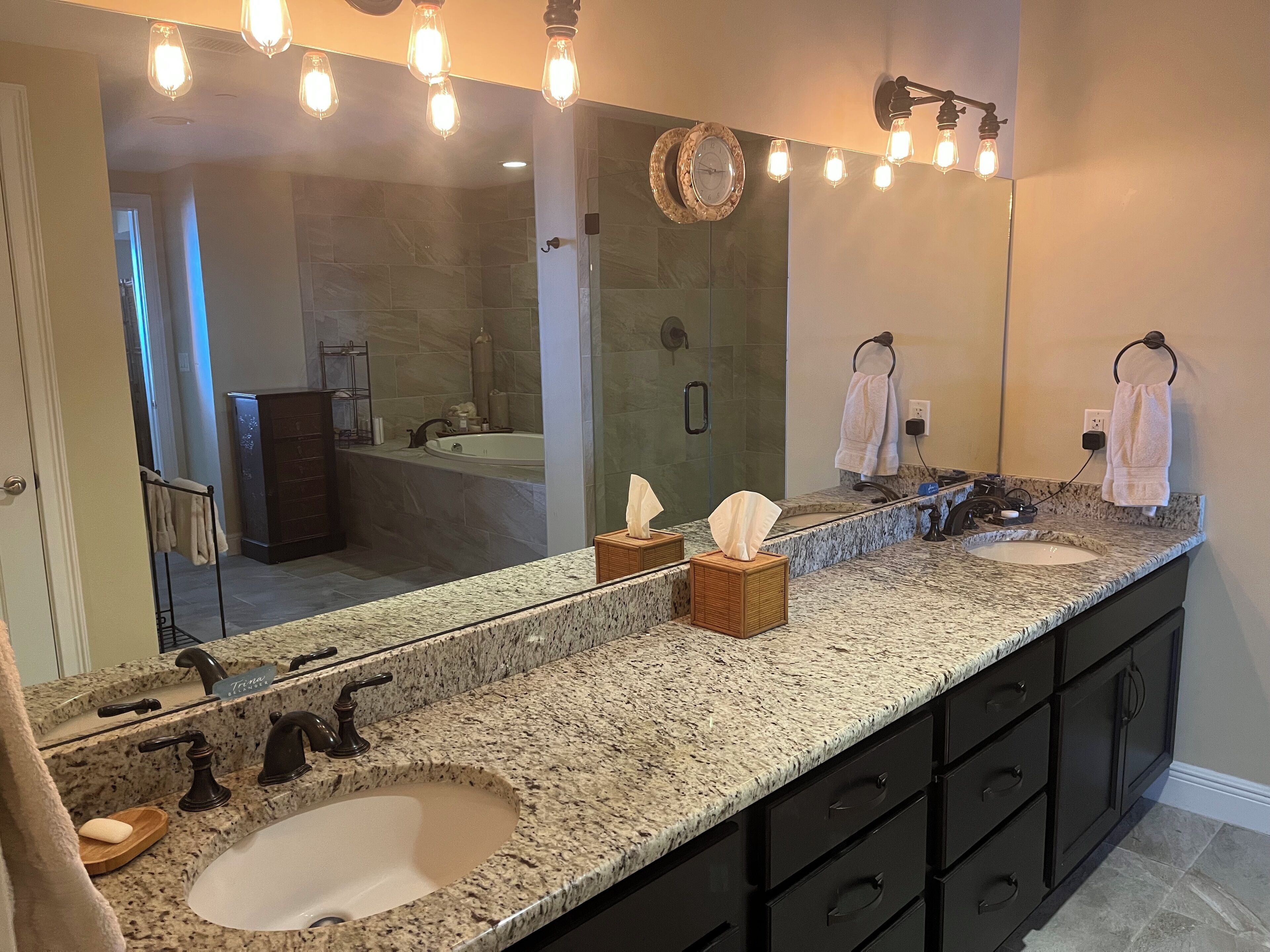 Large Dual Sink Master Bath