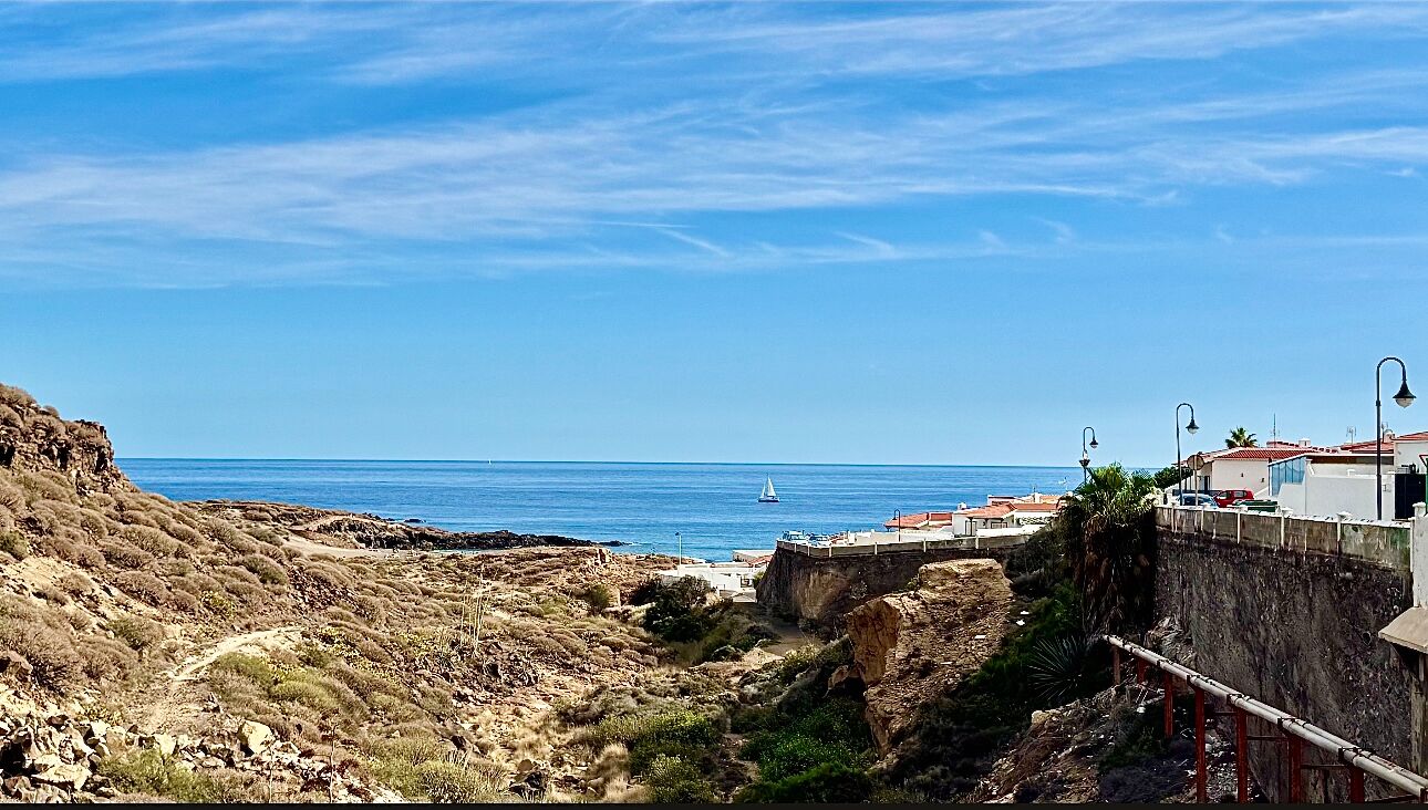 On the beach, sun loungers