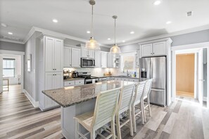 Fridge, microwave, oven, stovetop - Oak Haven Getaway - Relax, Unwind & Watch the ICW Drift By (Oak Island)