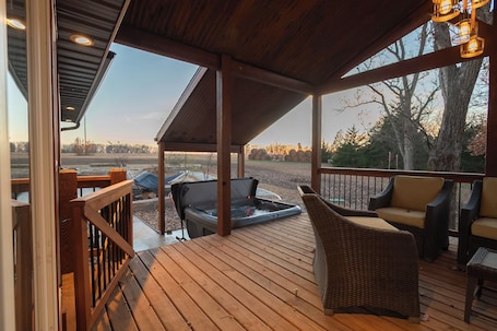 Terrace/patio. Acres of Life: Escape to a unique country retreat & tranquil farmhouse getaway.