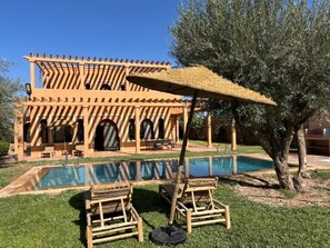 Pool - Charming 3-bedroom villa with AC in Marrakech (Marrakech)