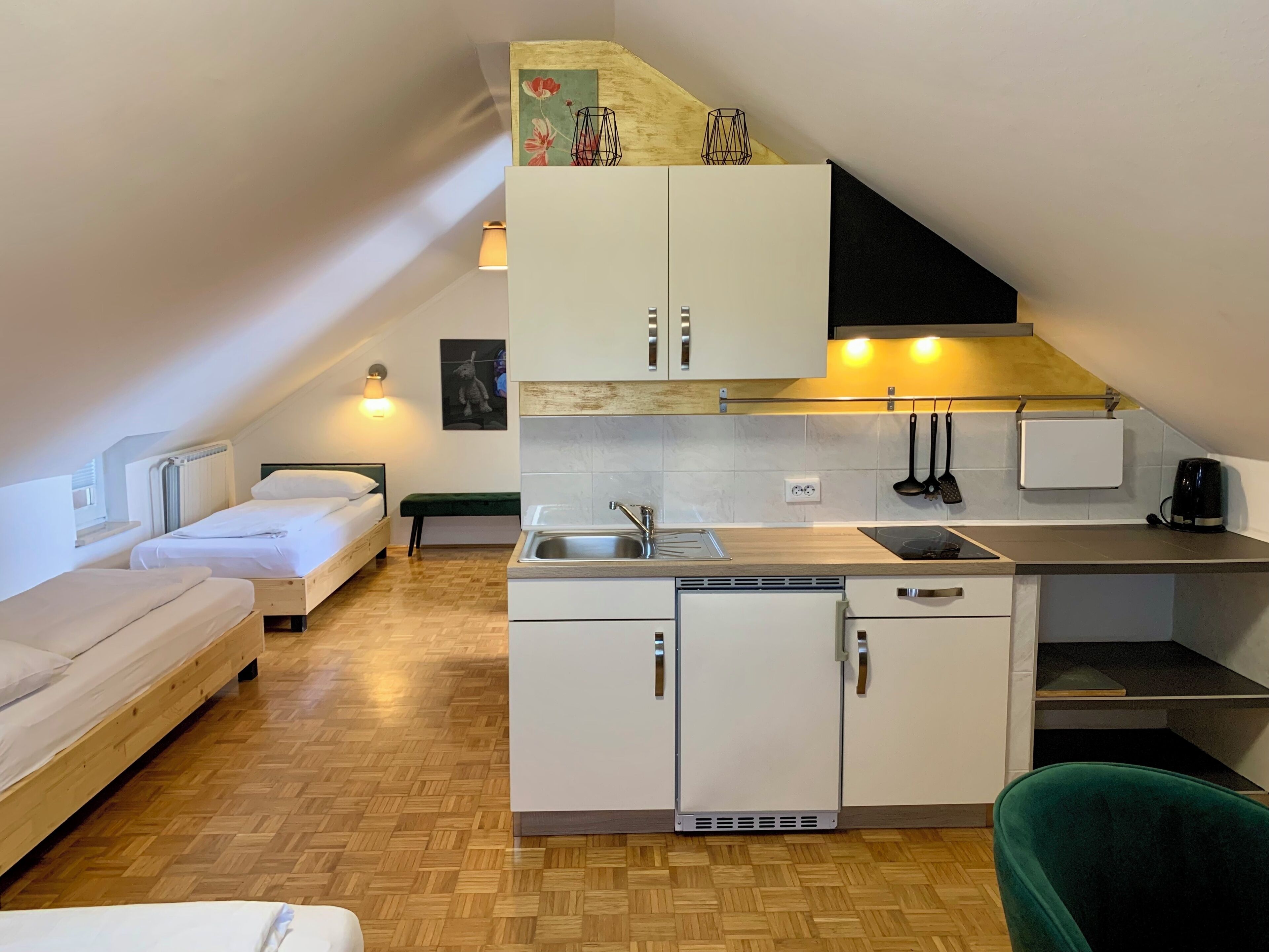 Studio, dapur kecil, pemandangan kebun | Dapur kecil pribadi