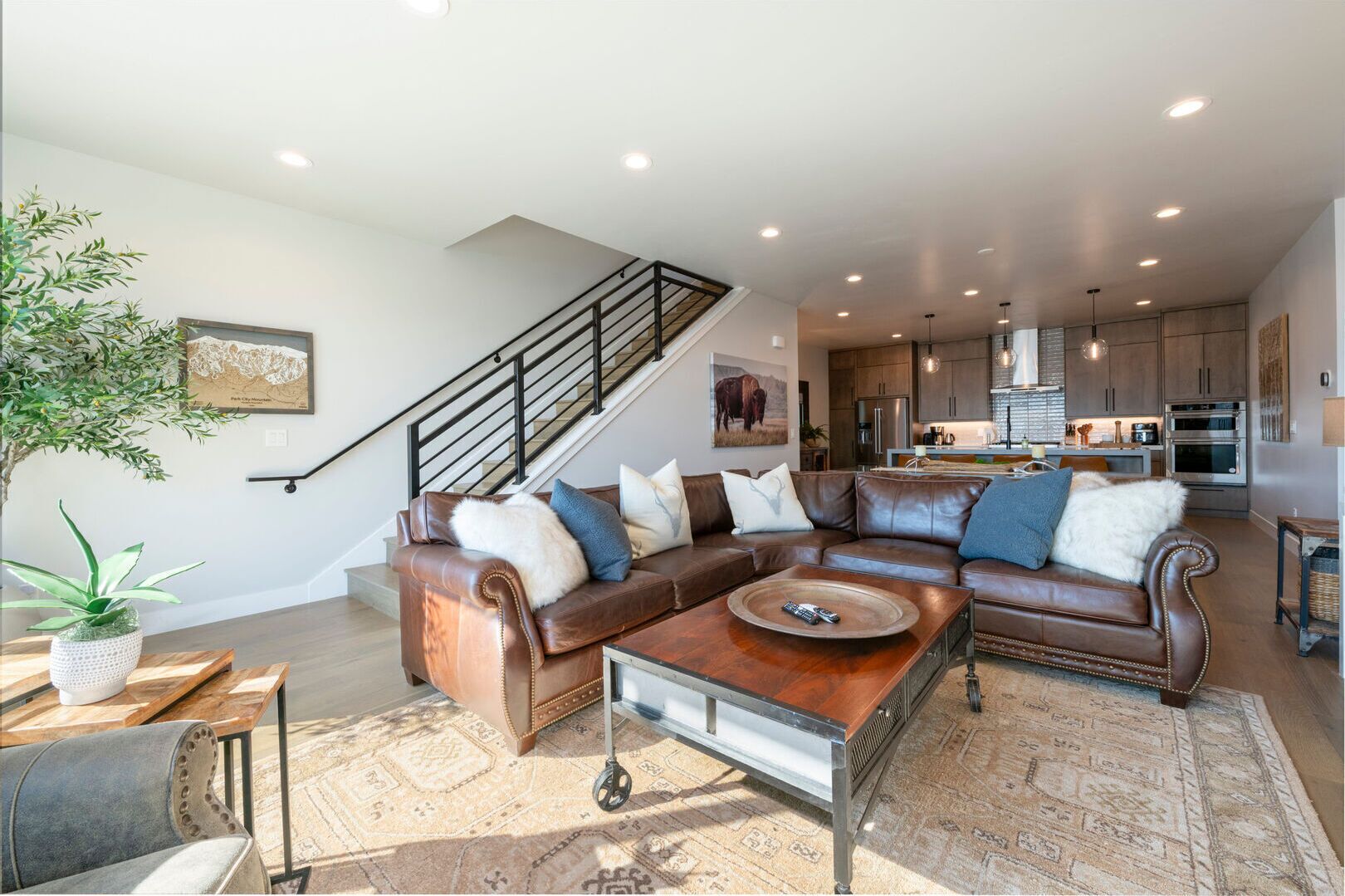 Maison mitoyenne Luxe, vue lac | Coin séjour