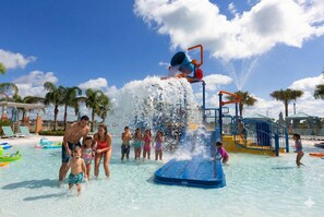 Outdoor pool, a heated pool - Luxury 9BR Solara Villa - Sleeps 20 - Pool, Spa, Game Room - 20 Min to Disney (Kissimmee)