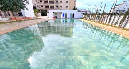luxury premium apartement in agadir, steps from the beach,pools & fitness center