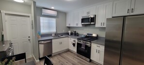Fridge, microwave, oven, stovetop - Luxury 2-Bedroom Getaway Steps from Dining, Shopping & entertainment (Alhambra)
