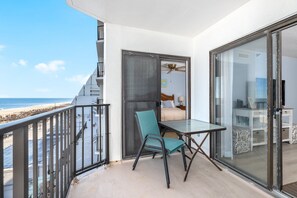 Outdoor dining - Wake up to stunning ocean views in this beautiful Plaza condominium! (Ocean City)