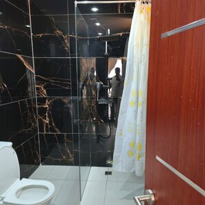 Towels, soap, toilet paper