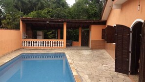 Pool - Costa do Sol Condominium, 600m from Guaratuba beach, near Boraceia and Riviera. (Bertioga)