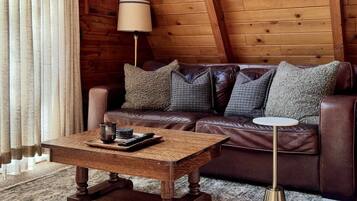 Smart TV, chimenea y libros