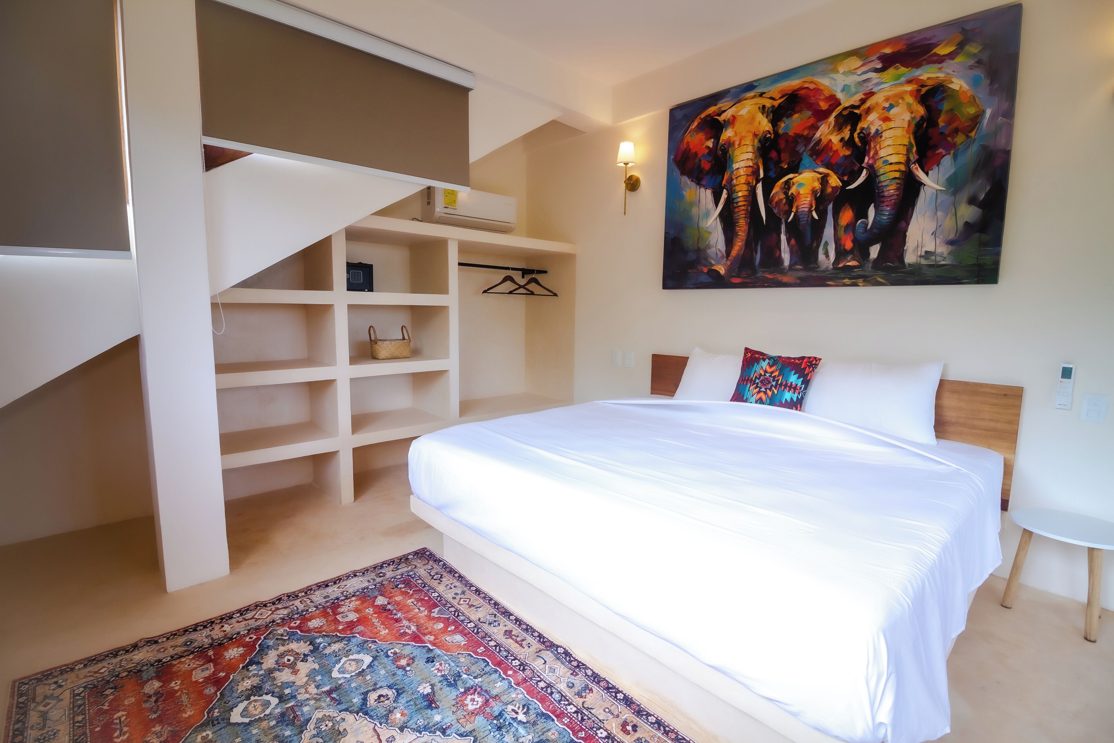 Lejlighed - 1 kingsize-seng med sovesofa - tekøkken - havudsigt | Pengeskab på værelset, mørklægningsgardiner, strygejern/strygebræt