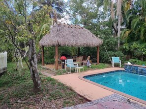 Pool - Unique 1-bedroom with AC in Bonita Springs FL. Htd pool, Fruit trees, Oak Creek. (Bonita Springs)