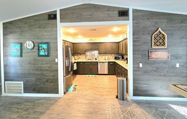 Microwave, oven, stovetop, dishwasher